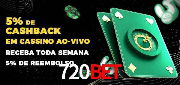 Promoções do cassino ao Vivo 720BET